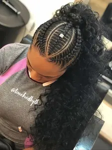 13x6 Lace Front Curly Wig, Lace Frontal Wig, 26 Inch Water Wave Handmade Braided Hairpiece, 200% Density Pre-Plucked Natural Hairline, Fashionable Wear Choice