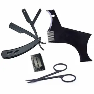 Beard Shaping stencil Tool,Beard Shaping Tool Set,Set of four