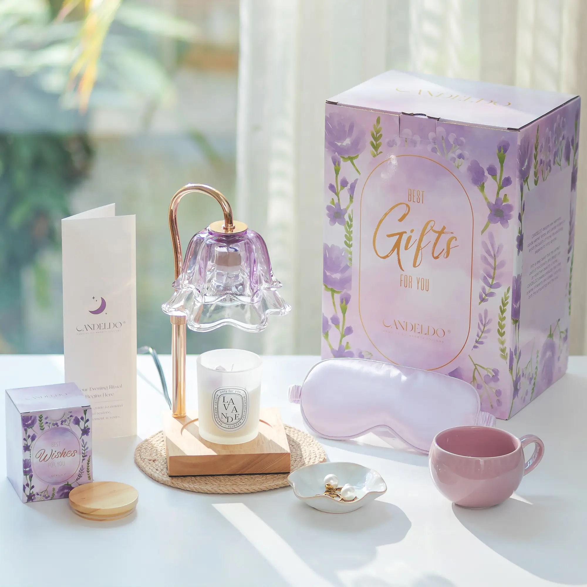 Purple Flower Gift Set
