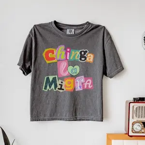 Chinga La Migra Boxy Top – Anti ICE, Pro Immigrant Rights, Protest Statement