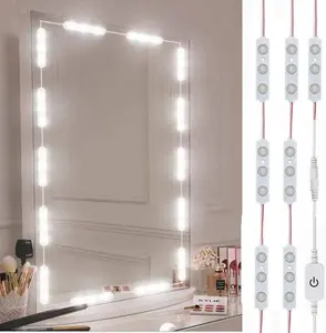Led Vanity Mirror Lights, Hollywood Style Vanity Make Up Light, 10ft Ultra Bright White LED, Dimmable Touch Control Lights Strip, for Makeup Vanity Table & Bathroom Mirror.