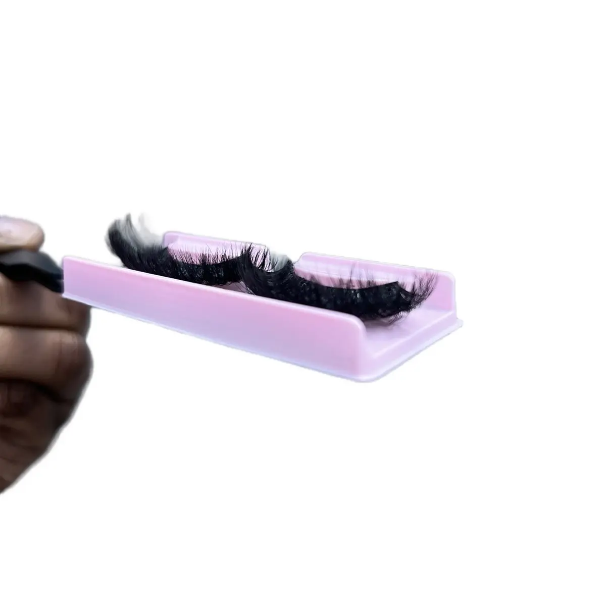 Handmade strip lashes Eyelashes red cherry  47 lashes