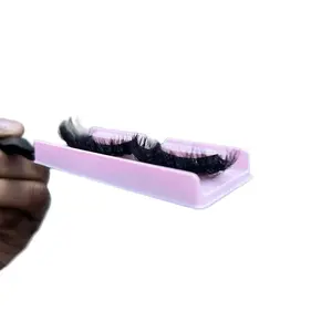 Handmade strip lashes Eyelashes red cherry  47 lashes