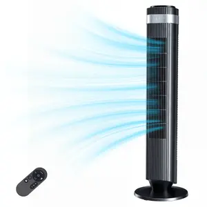 【New】Tower Fan for Bedroom, 28dB Silent Standing Fan with 12H Timer, Smart Auto Mode, 64° Oscillating Bladeless Cooling Fan for Home Office