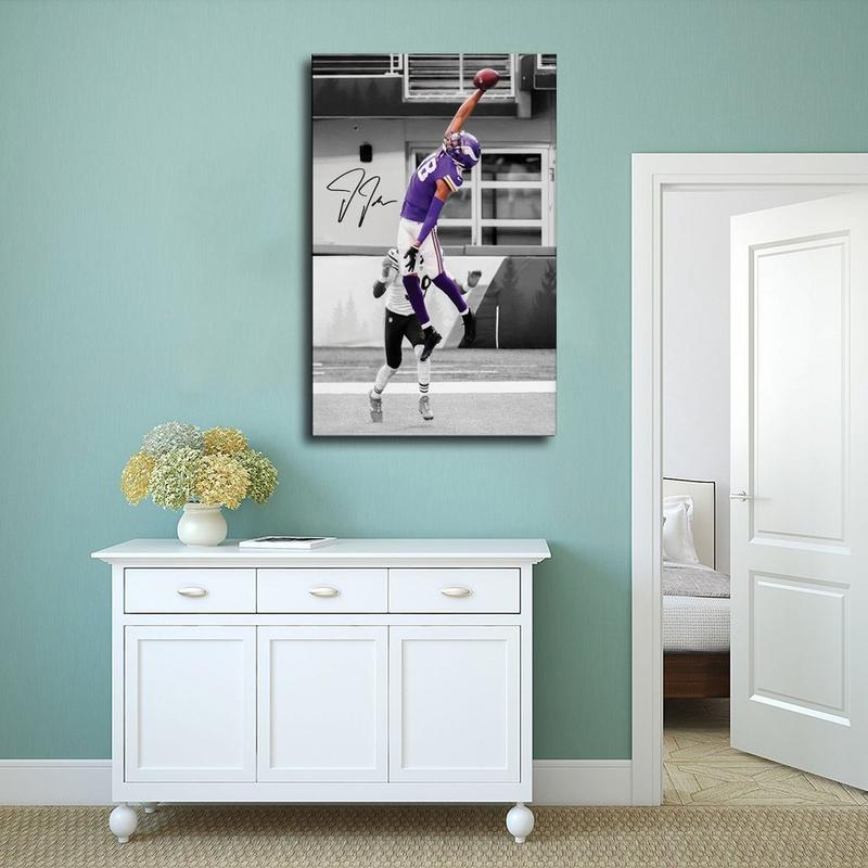 Justin Jefferson American Football Sports II Canvas Poster Wall Art Decoration For Home Bedroom Office Living Dorm Room Decor Boys Girls Gift