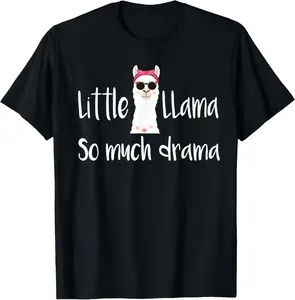 100% cotton Unisex Little Llama Cool Tribe Matching Family Cute Gift T-Shirt