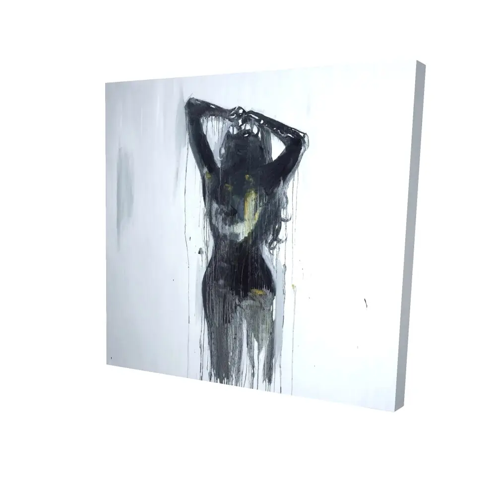 Begin Home Decor 2080-2424-FI65 24 x 24 in. Female Silhouette Canvas - Black Figurative Bedroom Decor