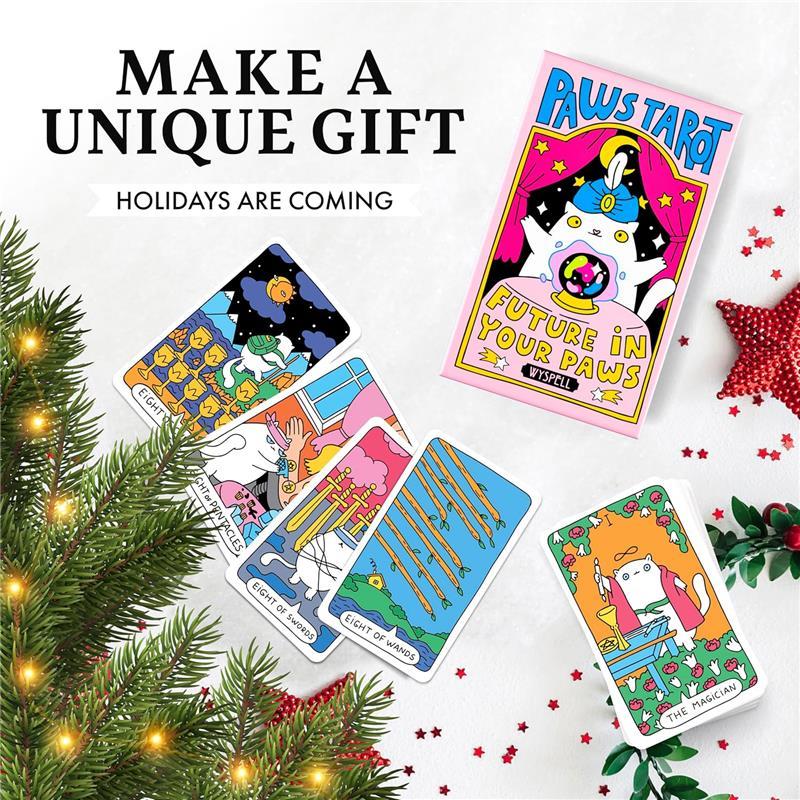 Cat Tarot Cards: A 78-Card Cat Tarot Deck with Guidebook - Unique Tarot Cards for Cat Lovers and Tarot Enthusiasts - Cute Tarot Cards for Beginners Tarot Deck