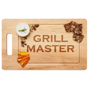 Grill Master - Handled Maple Wood Cutting + Cheeseboard 20 x 12"