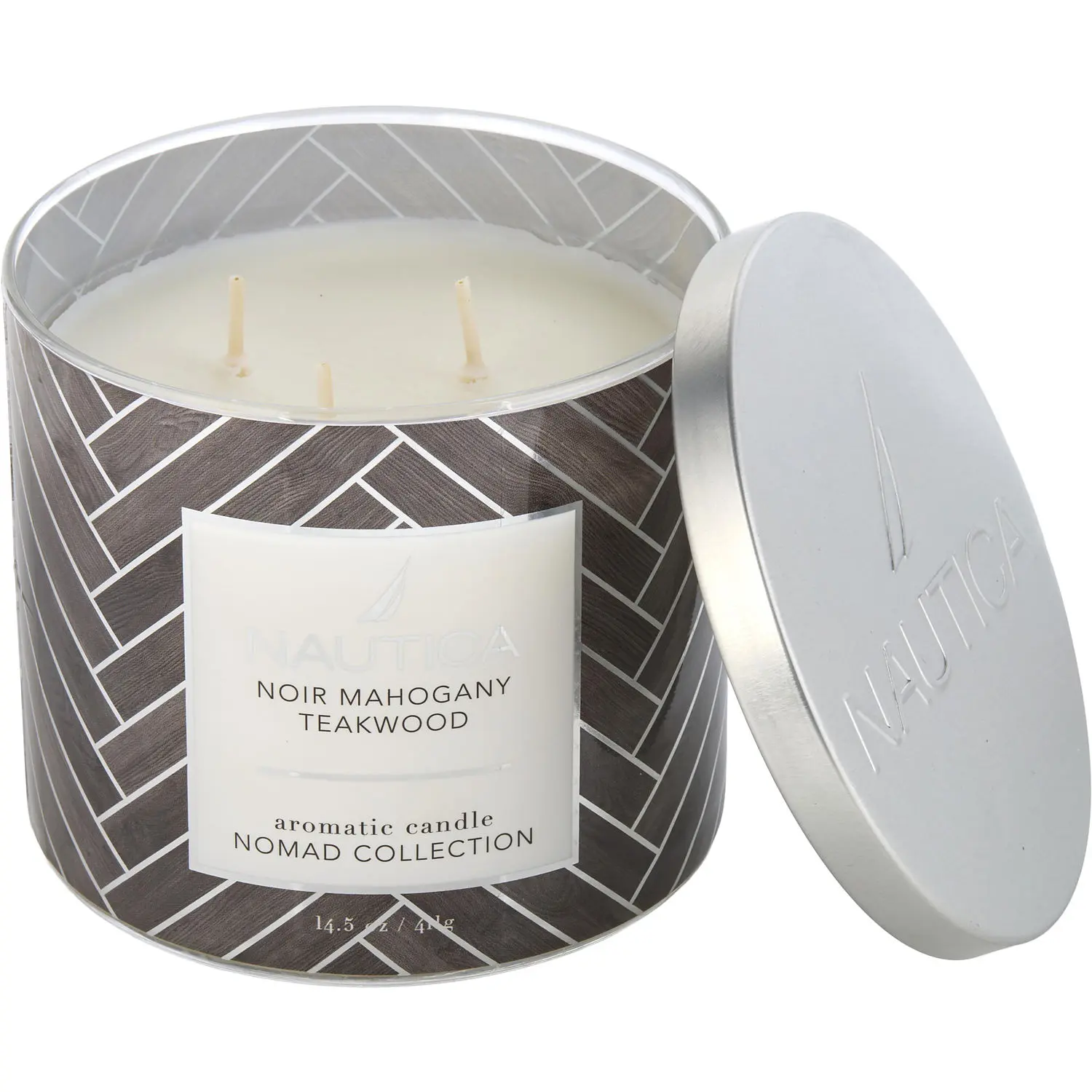 Nautica Noir Mahogany Teakwood By Nautica Candle For Women Nautica Noir Mahogany Teakwood By Nautica Candle For Women