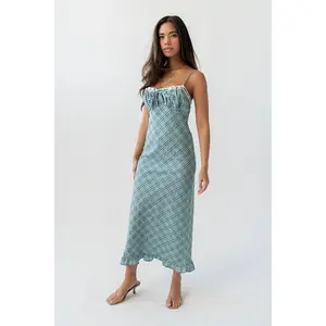 Mylee Plaid Maxi Dress