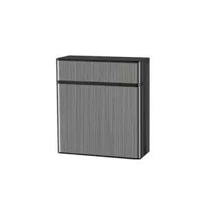 Cigarette Box Push-Button Type, 40 Cigar Holder Boxes, Unisex Smoking Accessories, Metal & Plastic Material, Ideal for Smokers