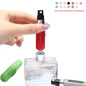 5ml Reusable Travel Perfume Atomizer - Compact Leak-Proof, Airplane Friendly, Stylish Refillable Bottle - Perfect Gift for Women & Men