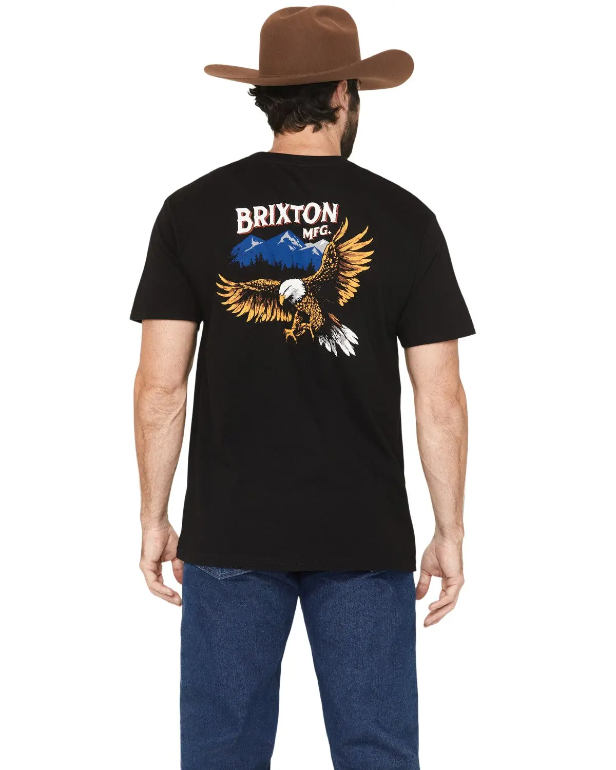Brixton Men's Men'S Boot Barn Arise Eagle Short Sleeve Graphic T-Shirt - 17455