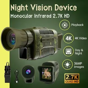Night Vision Monocular 7x Digital Zoom Infrared Telescope 48MP Photography 2.7K Video Recording for Hunting Camping Wildlife Observation tiktokshopspringglowup