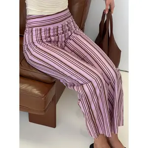 Leocadie Pants Pink Stripe
