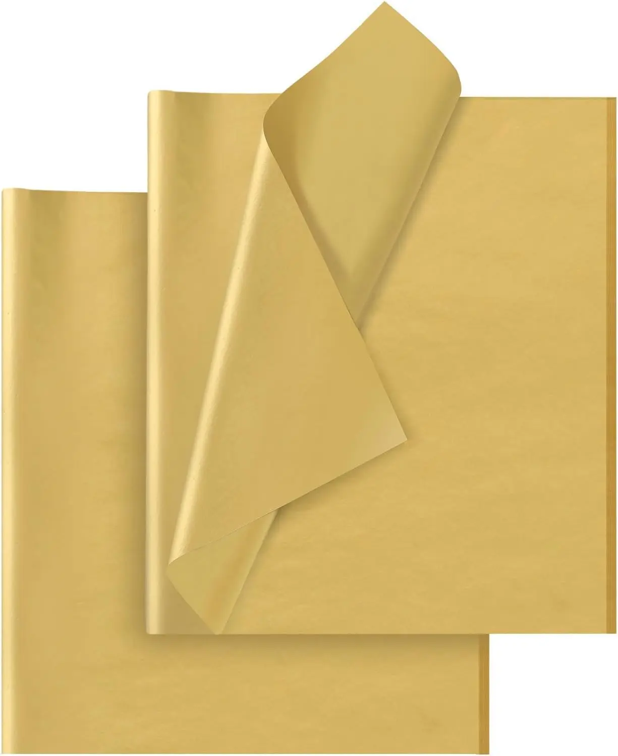 [New Deal] 30 Sheets Gold Tissue Paper for Gift Bags - Gold Wrapping Tissue Paper Bulk Packaging Paper for Weddings Birthday DIY Project Christmas Gift Wrapping Crafts Decor (14 x 20 Inch)