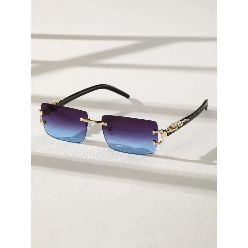 Unisex Sunglasses for Women - 2-Pair Frameless Rectangular  display picture 3
