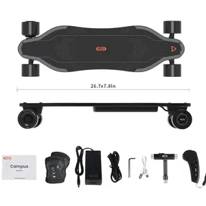 MEEPOBOARD Electric Skateboard, 7-Ply Maple Mini Cruiser for Beginners and Commuting, 15.5 MPH Top Speed with M5 Remote