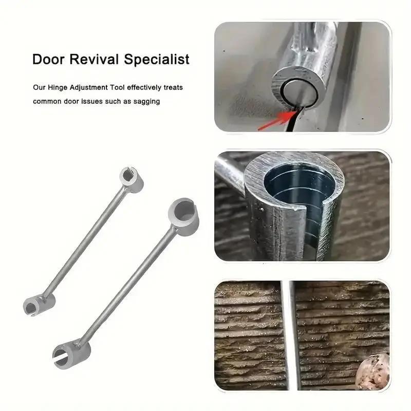 Universal Door Hinge Adjustment Tool, 14-19mm Hinge Gap Adjusting Wrench, Manual Hinge Repair Tool for Home, Office, Store Doors and Property Maintenance