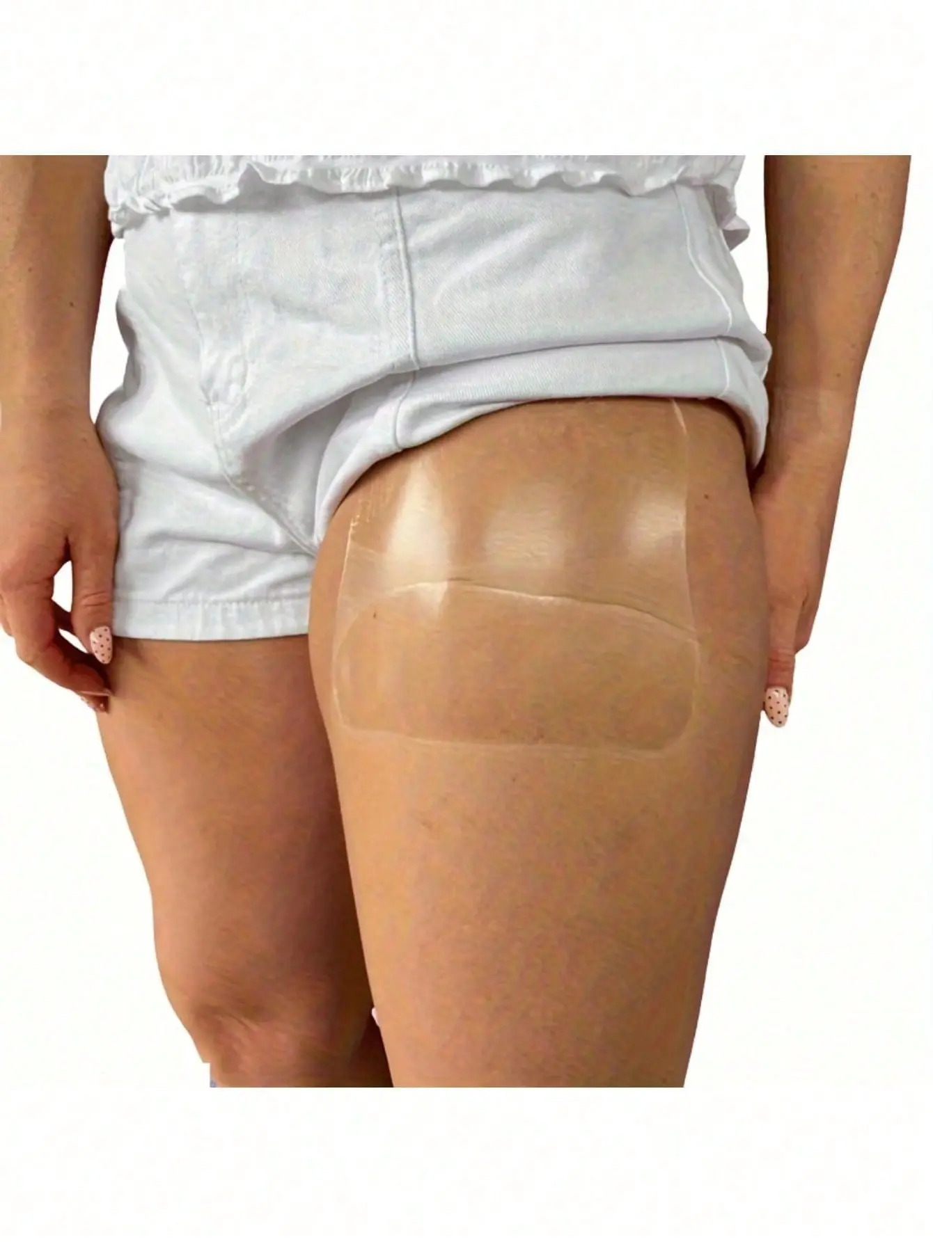 Invisible Thigh Lift Tape, Waterproof Leg Shaping Tape for Women, Transparent Thigh Support Strips, Anti Chafing Friction Pads, Comfortable Odorless Body Tape, Instant Slimming Look Enhancer, Skin Friendly Adhesive Lift Pads for Dresses, Shorts&Daily Wear