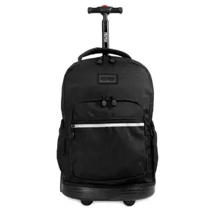 J World Sunrise 18" Rolling Backpack - Black