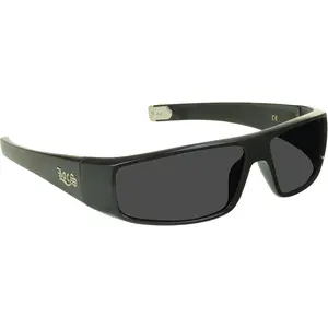 Locs Super Dark Sunglasses Mens Black Wrap around Lowrider Gangster Cholo Vintage Flat Top proSPORT