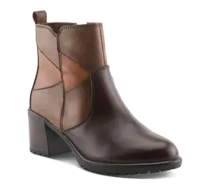 Spring Step Leather Combo Boots - Patchpower