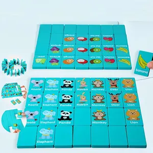 Wooden Matching Block Game🧩 Tabletop Solitaire & Family Battle Game| Interactive Strategy Toy for Teens & Adults
