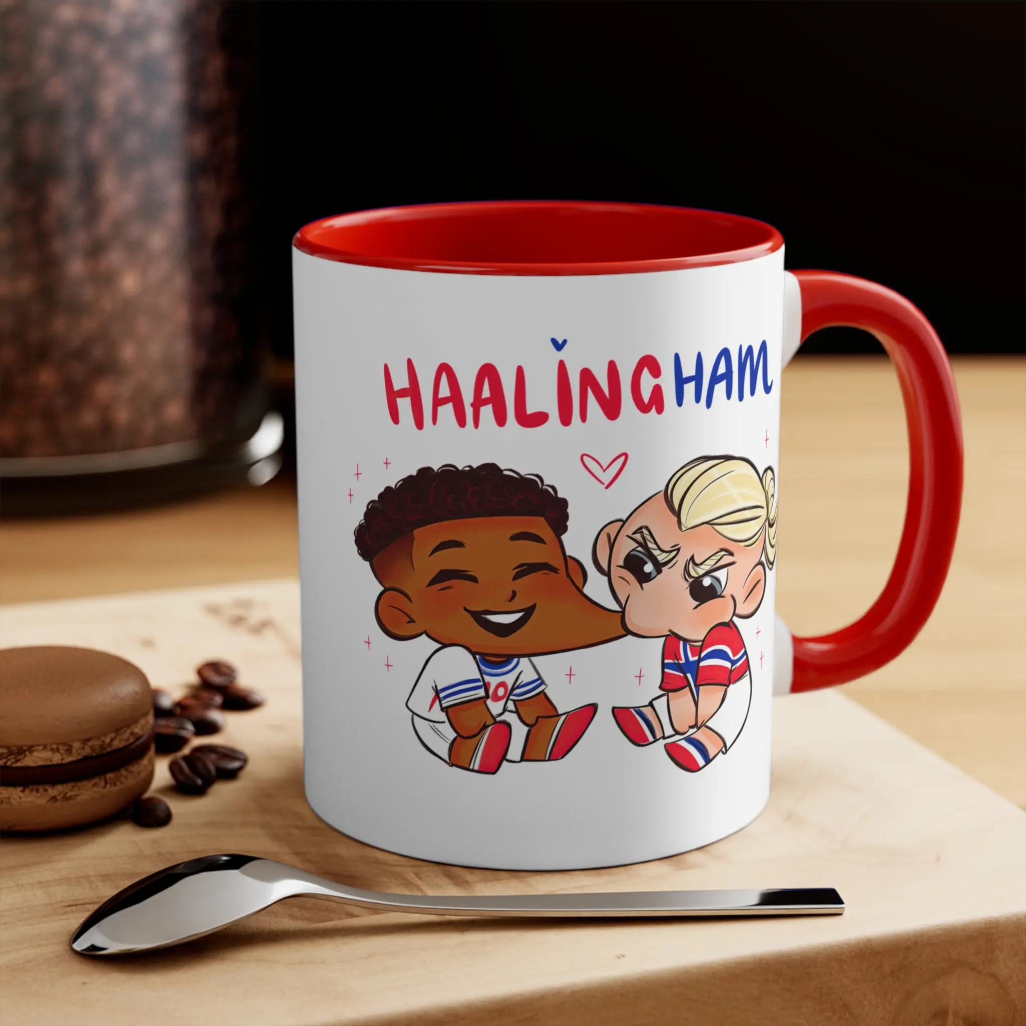 Haalingham Mug, Boy Kissing Mug, Soccer Mug, Haaland Mug, Bellingham Mug