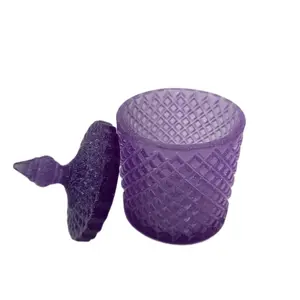 Handmade purple container