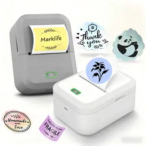 Marklife X2 Label Maker, portable thermal printer, label printer, capable of printing labels for names, cans, clothes, etc. Suitable for home use. This product is compatible with Android and Apple systems, making it an excellent Valentine's Day gift.