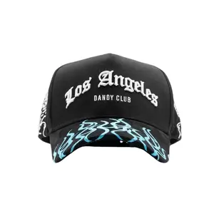 (WITH BOX) Dandy Hats ‘LA Dandy Club’ Snapback Cap – Premium Black Adjustable Streetwear Hat Featuring Bold Embroidery, Urban Latino-Inspired Design for Men & Women, Trendsetters, Skaters, and Collectors