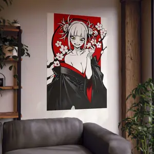 Himiko Toga My Hero Academia Poster, Anime Waifu Poster, Matte Anime Print, Minimalistic Art, Japanese Art Print, Vintage Poster, MHA fanart