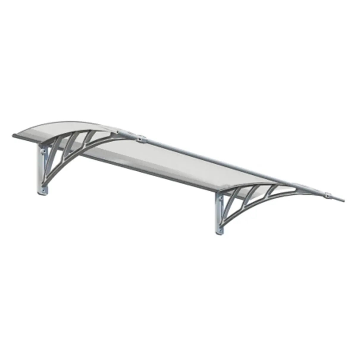 212 MAIN Palram-Canopia 1350 Car Exterior Sunshade Awning, Transparent Polycarbonate, High-Impact Twin-Wall, Weatherproof, DIY-Friendly