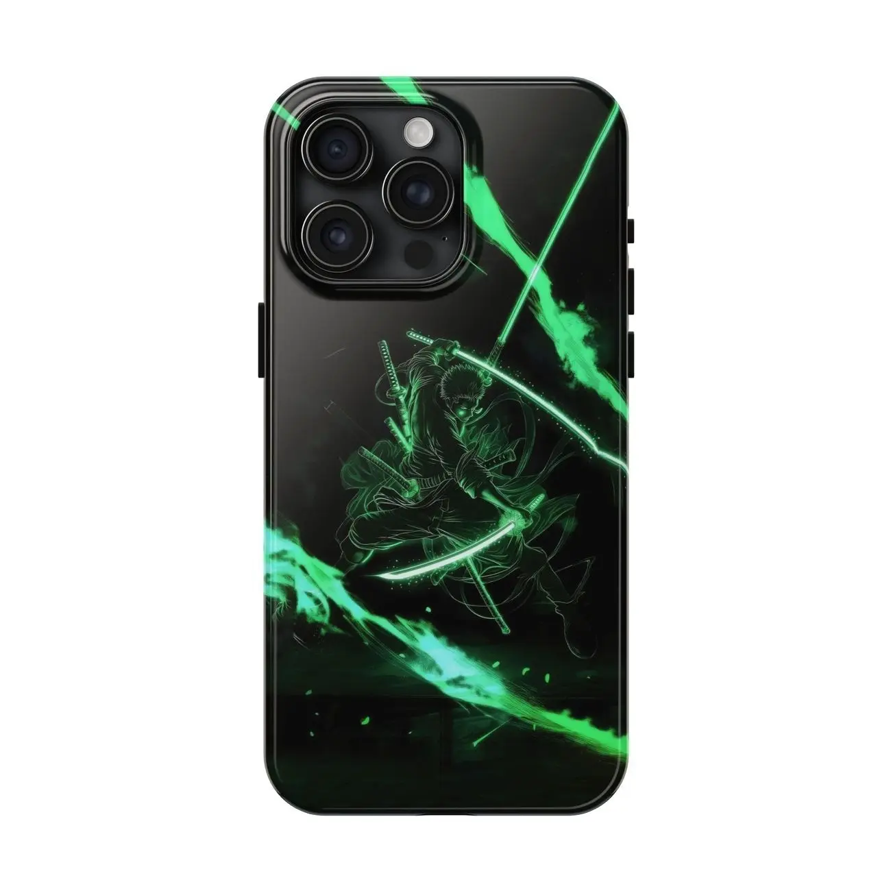 One Piece Cutting Edge Zoro Black Soft Phone Case Compatible with iPhone 7, 8, X, 11, 12, 13, 14, 15, 16 17 & Samsung Galaxy S21, S22, S23 & S24 S25 series X