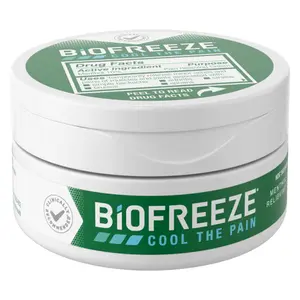 Biofreeze Pain Relief Cream for Knee, Neck, Hip, Joint, Shoulder, & Simple Backache, Arthritis Pain Reliever, Sore Muscle Relief, Cooling Menthol Pain Cream, 3 Oz