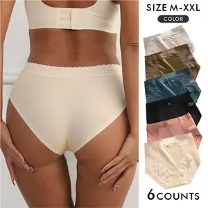 Cheeky Lace Bikini Underwear Pack piece set of sexy lace panties withbowknots.Breathable,comfortable, stretchy, solid - colored with contrastinglace.ldeal for parties,camping,dinners-perfect gift.dresses women Multicolor Comfort Stretch bikini womenswear