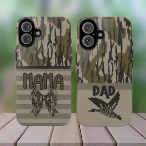 Perfect Mom Dad Gift Couple Camo Bow Duck Tough Phone Cases
