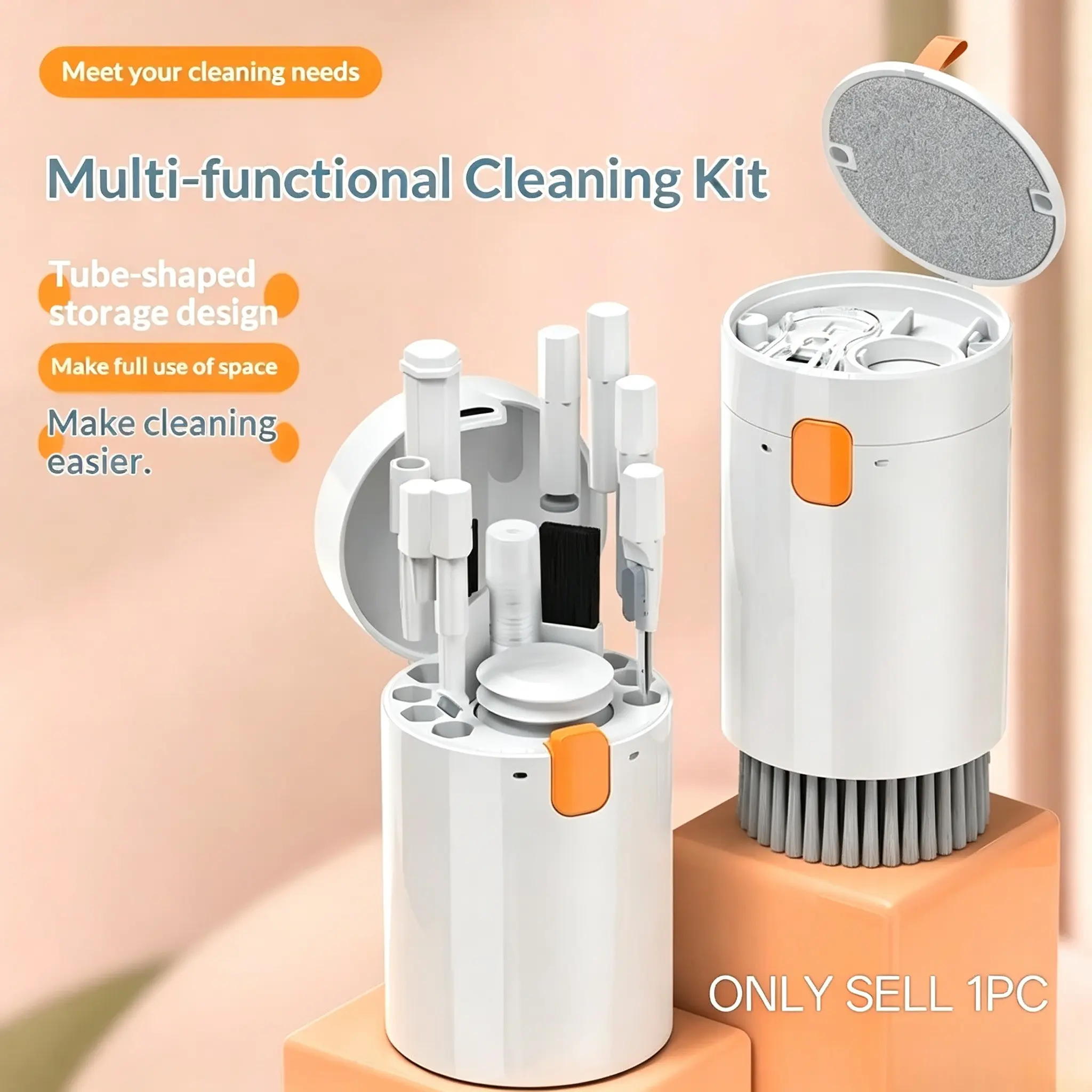 20‑in‑1 Multi-Function Cleaning Kit, Computer Keyboard Brush, Earphone Cleaner Pen, Phone Screen Wiper, Dust Remover Brush Set Camera Soft Brush