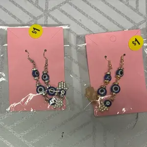 Evil eye earrings
