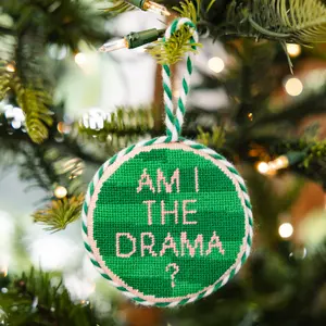 Needlepoint Ornament - Drama