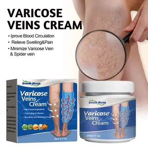 South Moon Varicose Veins Cream – Relieves Leg Discomfort, Nourishes Skin, Ideal for Daily Massage Care with Rosemary Leaf Oil & Cardamom Seed Extract