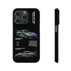 Black White PORSCHE 911 GT2 RS CLUBSPORT 25 CASES, iPhone 15 14 13 12 11 X Xr, Samsung S21 S22 Phone Case