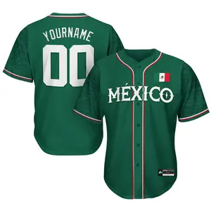 Mexico Heritage Custom Baseball Jersey