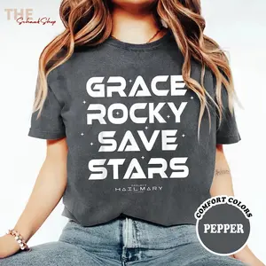 Comfort Colors Project Hail Mary Grace Rocky Save Stars Poster T-Shirt, Fist My Bump - Project Hail Mary merch, shirt