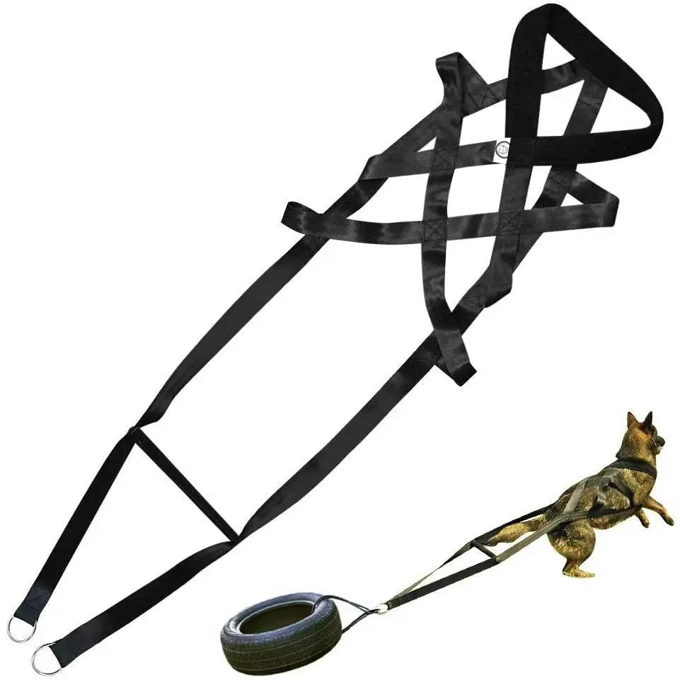 Dog Sled Harness for Large Work Dogs, Dog Pulling Sledding Harnesses for Behaviors Training,Weight Pulling,Canicross,Ski-Joring