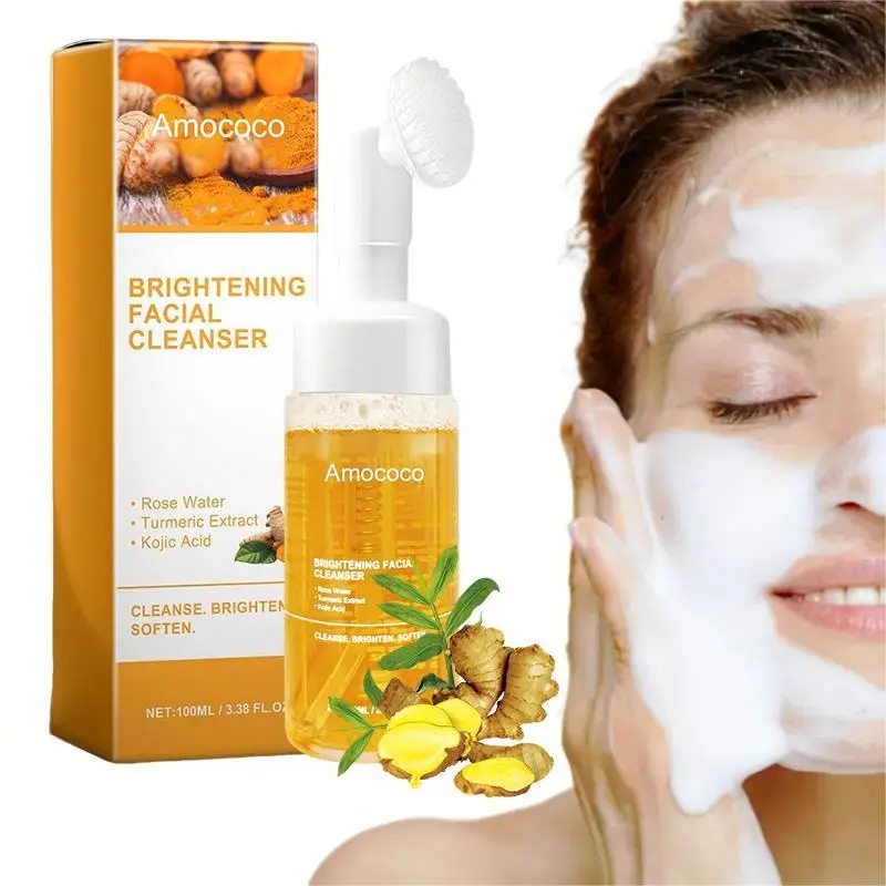 Deep cleansing Turmeric Brightening Facial SkincareCleanser, Comfort Deep Cleansing , Oily Skin,Gir Shower Products Facial CleansersFacial Cleansing F