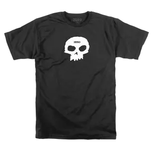 SINGLE SKULL S/S - BLACK/WHITE
