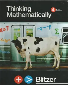 USED-Thinking Mathematically by Robert Blitzer (Hardcover)